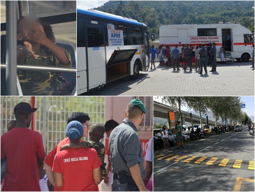 Le immagini dello sgombero