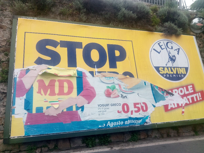 Sanremo: manifesti della Lega strappati in corso Inglesi. Piana: "Ennesima dimostrazione del disprezzo che certi individui nutrono nei confronti della democrazia" Sanremo: manifesti della Lega strappati in corso Inglesi. Piana: "Ennesima dimostrazione del disprezzo che certi individui nutrono nei confronti della democrazia"