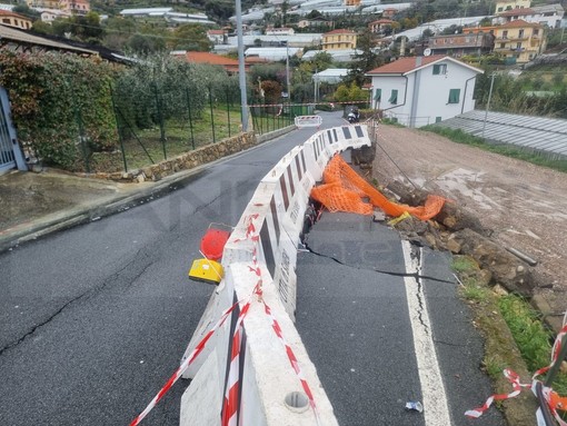 Sanremo: proseguono i lavori in strada Solaro Rapalin, la prossima settimana apre a senso unico alternato