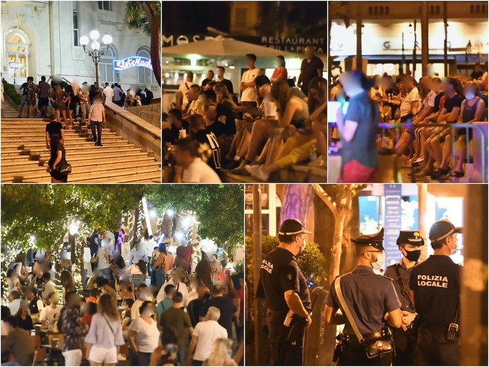 Le immagini dal centro di Sanremo