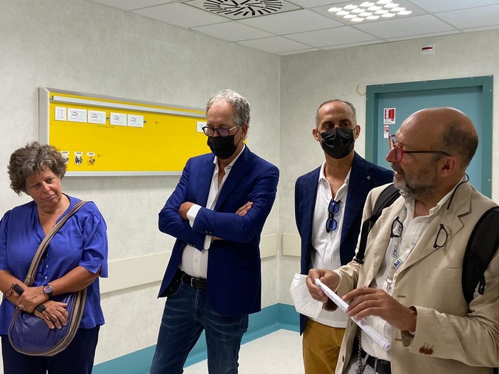 Il sopralluogo all'ospedale 'Borea' Il sopralluogo all'ospedale 'Borea'