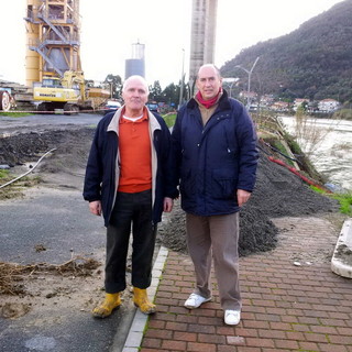 Sopralluogo del vice Sindaco di Camporosso quest'oggi per i danni lungo il torrente Nervia