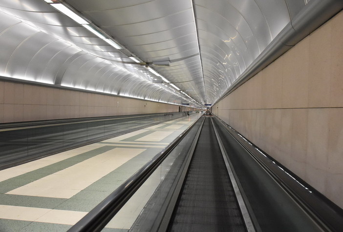 I tapis roulant della stazione di Sanremo