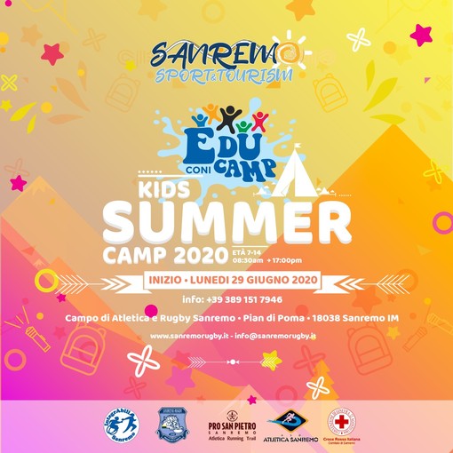 Sanremo: a Pian di Poma prende il via 'Summer Camp 2020' per ragazzi dagli 8 ai18 anni