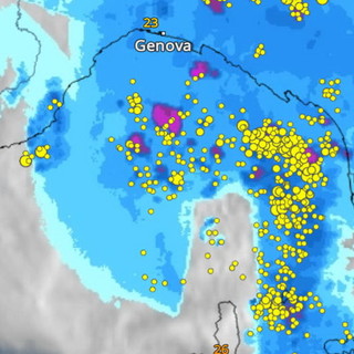 La situazione temporalesca di ieri La situazione temporalesca di ieri