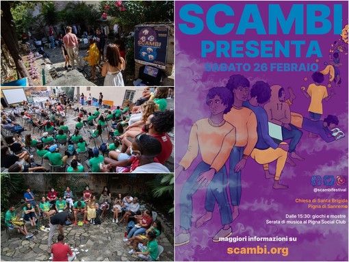 Sanremo: ‘Scambi’ torna alla conquista della Pigna, appuntamento sabato in piazza Santa Brigida “La parola d’ordine è ‘inclusione’” (Video) Sanremo: ‘Scambi’ torna alla conquista della Pigna, appuntamento sabato in piazza Santa Brigida “La parola d’ordine è ‘inclusione’” (Video)
