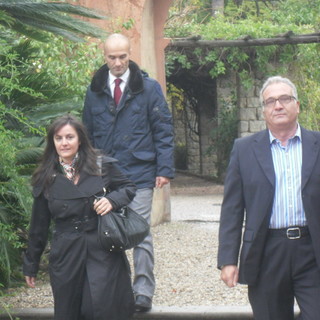 Sottosegretario On. Viale al momento dell'arrivo al Congresso.