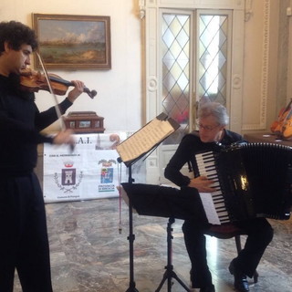 Il duo imperiese formato da Giovanni Sardo e Sergio Scappini in concerto a Cremona
