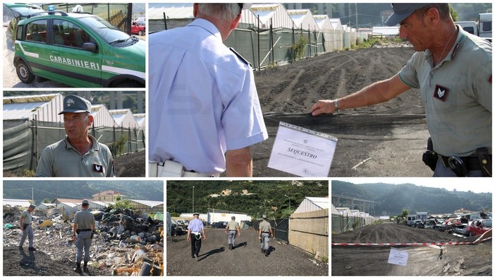 Camporosso: Carabinieri Forestali scoprono una discarica abusiva in via Braie, stamattina il sequestro (Foto e Video)