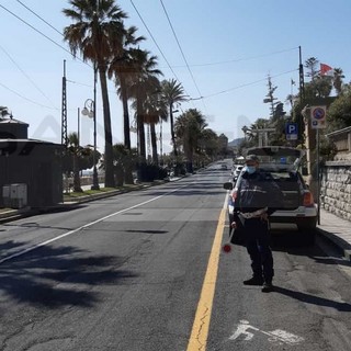 La città di Sanremo 'deserta' nell'aprile scorso