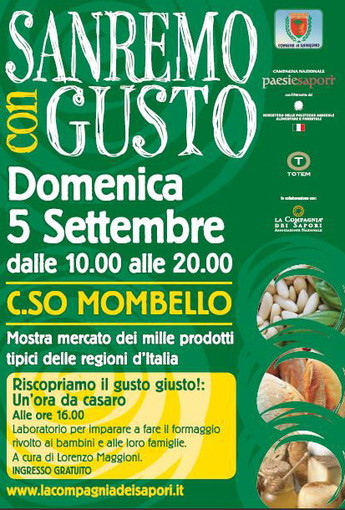 Questa domenica appuntamento con "Sanremo con gusto"