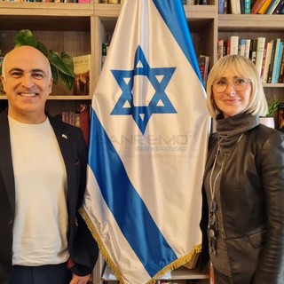 L'assessore alla Cultura, Silvana Ormea, a Roma con l'ambasciatore di Israele, Dror Eydar