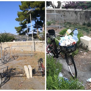 San Lorenzo al Mare: il comune bonifica il parcheggio della ciclabile, Tornatore "Vergognoso che Area 24 non tenga pulito"