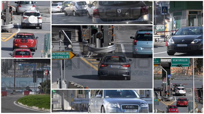 Ventimiglia: oggi non era giornata 'clou' ma moltissimi i francesi che entrano in Italia alla barriera della A10 (Foto e Video)