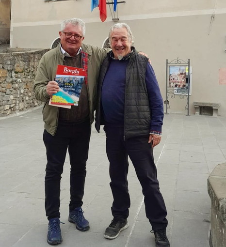 Apricale: visita dell'Assessore regionale al Turismo Augusto Sartori, incontro con il Sindaco Pisano Apricale: visita dell'Assessore regionale al Turismo Augusto Sartori, incontro con il Sindaco Pisano