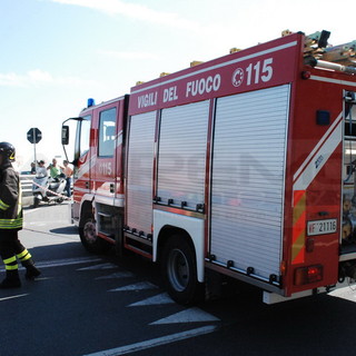 Sanremo: principio d'incendio in cucina, pronto intervento dei Vigili del Fuoco