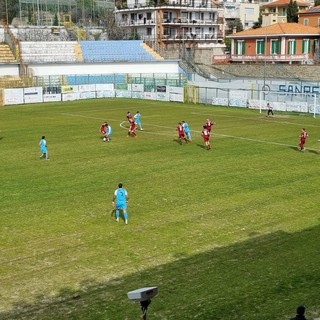 Uno scatto di Sanremese-Saluzzo, partita giocata lo scorso 9 marzo