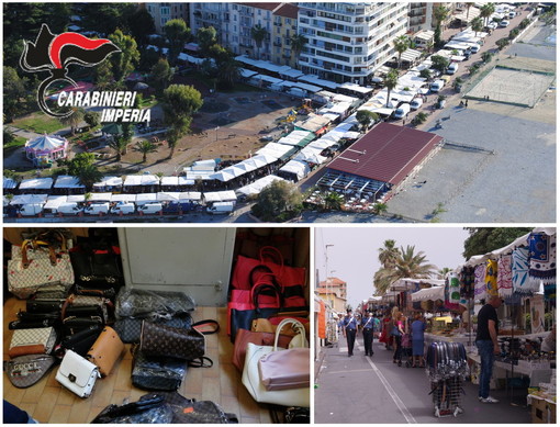 Ventimiglia: 250 articoli sequestrati quest'oggi dai Carabinieri per un valore di migliaia di euro