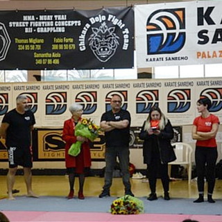 Sanremo: grande afflusso di partecipanti a Villa Ormond per dire 'No alla violenza sulle donne' (Foto)