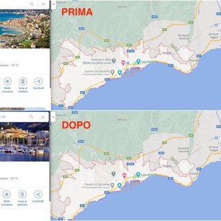 Sanremo e Metone Google Maps