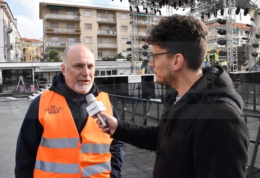 70° Festival di Sanremo: la ‘zona palco’ di piazza Colombo è quasi pronta, Russolillo “Un beneficio per la città e per un brand ‘Sanremo’ dalle grandi potenzialità” (Video)