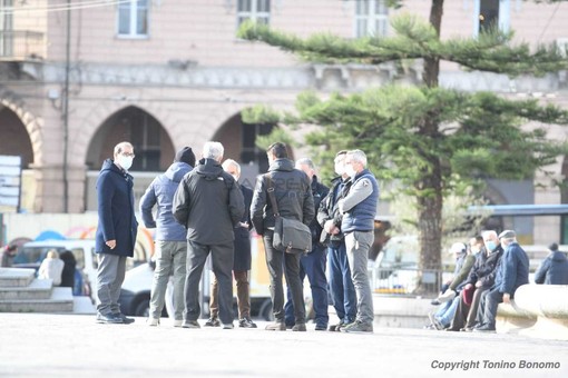 Verso il 71° Festival di Sanremo: oggi il primo sopralluogo di Rai Pubblicità in piazza Colombo (Foto)