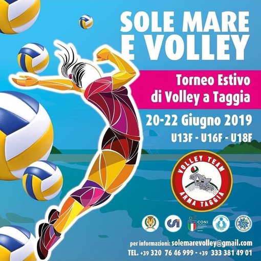Beach Volley. Il VT ArmaTaggia con la collaborazione della Mazzucchelli Sanremo organizza il 5° Torneo Mare Volley 2019