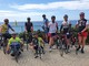 La squadra paralimpica che si è allenata sulla pista ciclabile La squadra paralimpica che si è allenata sulla pista ciclabile