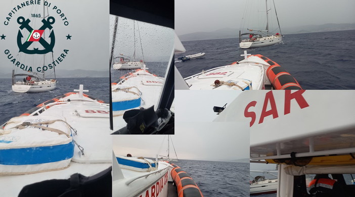 Santo Stefano al Mare: imbarcazione in difficoltà durante la tempesta, intervento della Guardia Costiera Santo Stefano al Mare: imbarcazione in difficoltà durante la tempesta, intervento della Guardia Costiera