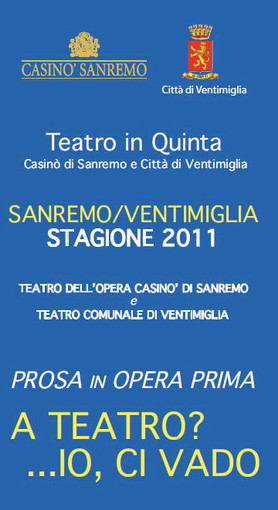 La stagione di prosa del Teatro Comunale di Ventimiglia apre mercoledì con Leonardo Manera La stagione di prosa del Teatro Comunale di Ventimiglia apre mercoledì con Leonardo Manera
