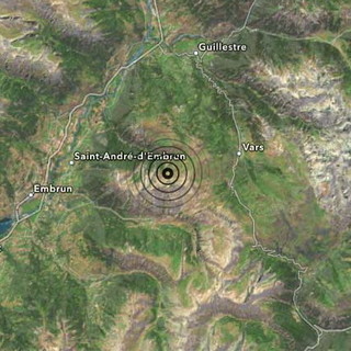 SCOSSA DI TERREMOTO in Francia avvertita anche in provincia di Imperia: nella zona di Vars a 10 km di profondità. Magnitudo 5° della scala Richter