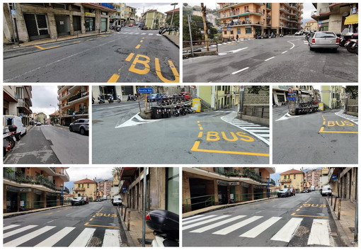 Sanremo: tre fermate del bus in pochi metri in via Dante Alighieri e nessun 'carico e scarico', scatta la protesta (Foto) Sanremo: tre fermate del bus in pochi metri in via Dante Alighieri e nessun 'carico e scarico', scatta la protesta (Foto)