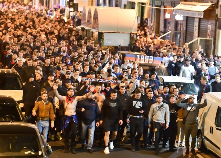 I tifosi del Basilea a Sanremo I tifosi del Basilea a Sanremo