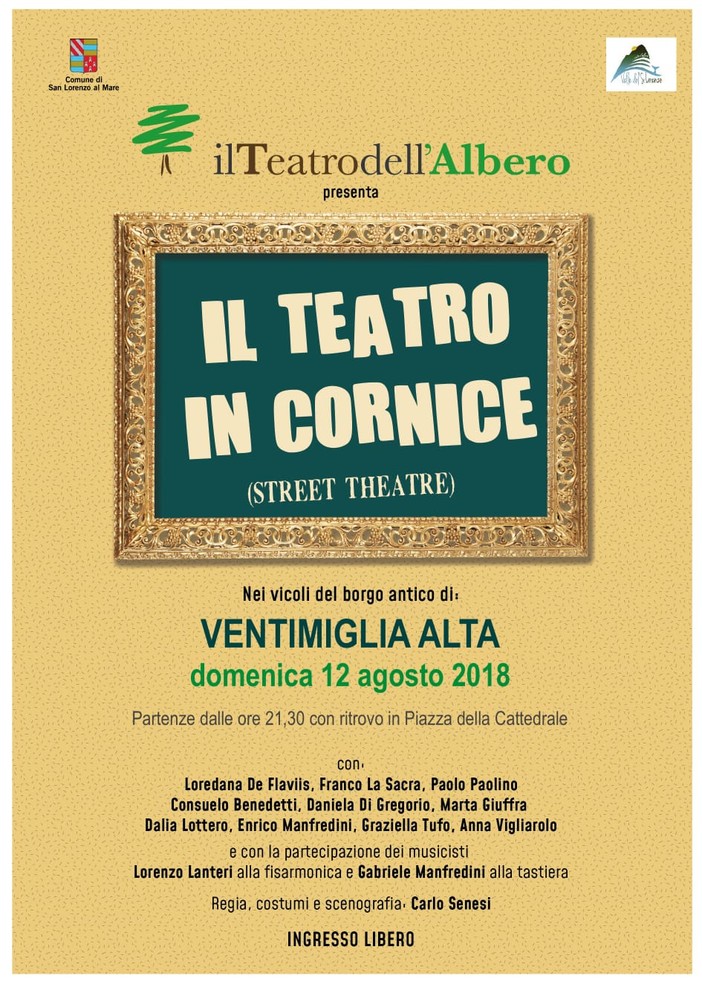 Ventimiglia: tuttto pronto per  il 'Teatro in Cornice' nei vicoli della parte Alta