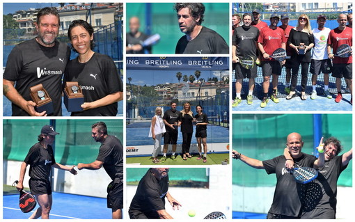 Sanremo: anche oggi la 'parata' di grandi sportivi che si sono sfidati nuovamente a Padel (Foto)