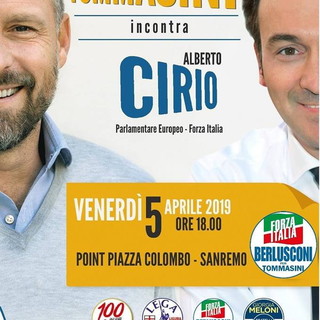 Elezioni Amministrative Sanremo: oggi pomeriggio al point di piazza Colombo l'europarlamentare Alberto Cirio Elezioni Amministrative Sanremo: oggi pomeriggio al point di piazza Colombo l'europarlamentare Alberto Cirio
