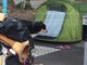 Sanremo: accampamento notturno ai giardini del 'Sud Est', due clochard hanno dormito in tenda