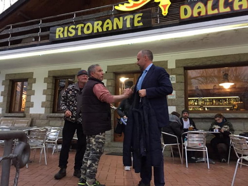 Sergio Tommasini ha incontrato la cittadinanza a San Romolo insieme ai candidati della Lega