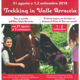 Tre giorni di trekking in Valle Arroscia in occasione della VI Edizione dell'Expo Tre giorni di trekking in Valle Arroscia in occasione della VI Edizione dell'Expo