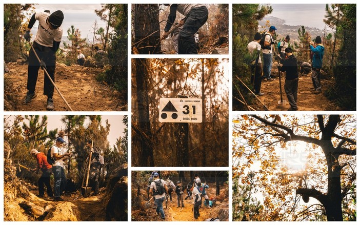 Sanremo: ottimo successo per il primo 'Trail Building Day' organizzato dalla 'Sanremo Freeride'