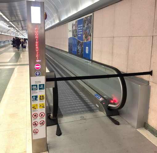 Stazione di Sanremo: si ferma uno dei nuovi tapis roulant inaugurati pochi giorni fa, riparato in 55 minuti