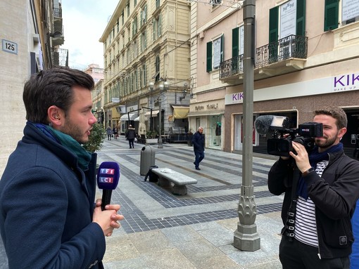 La troupe di TF1-LCI a Sanremo