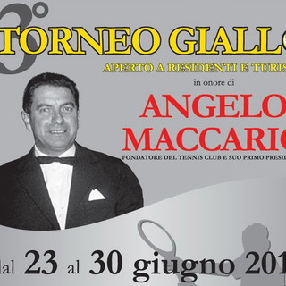 Dal 23 al 30 giugno, al Tennis Club Ventimiglia, il torneo 'giallo' in ricordo di Angelo Maccario Dal 23 al 30 giugno, al Tennis Club Ventimiglia, il torneo 'giallo' in ricordo di Angelo Maccario