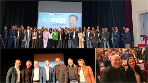 Flavio Di Muro si candida a sindaco di Ventimiglia, Toti: "È la persona giusta per questa città" (Foto e video)