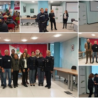 Vallecrosia, sala polivalente gremita per l'incontro sulle truffe. Piardi: "Cittadini molto attenti e interessati" (Foto e video)
