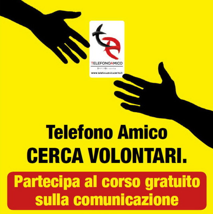 Imperia: al via i corsi per chi vuole diventare volontario del Telefono Amico ed aiutare gli altri
