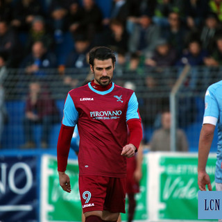 Tommaso Lella con la maglia del Lecco (foto tratta da Lecco Channel News)