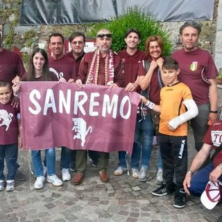 I componenti del Toro Club Sanremo Granata hanno fatto visita ieri a Superga per commemorare il 'Grande Torino'