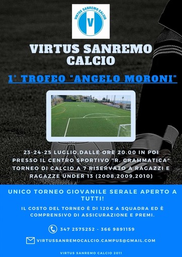 Sanremo: al campo “Rino Grammatica” il primo torneo in memoria di Angelo Moroni
