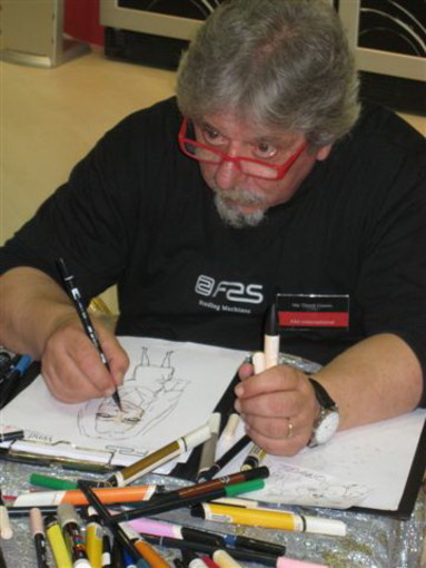 Sanremo: anche Tiziano Riverso al Moac presso lo stand di Sanremo News